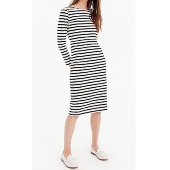 J. Crew Dresses & Skirts - NWT J. Crew Long Sleeve Striped Cotton Dress Sz 4